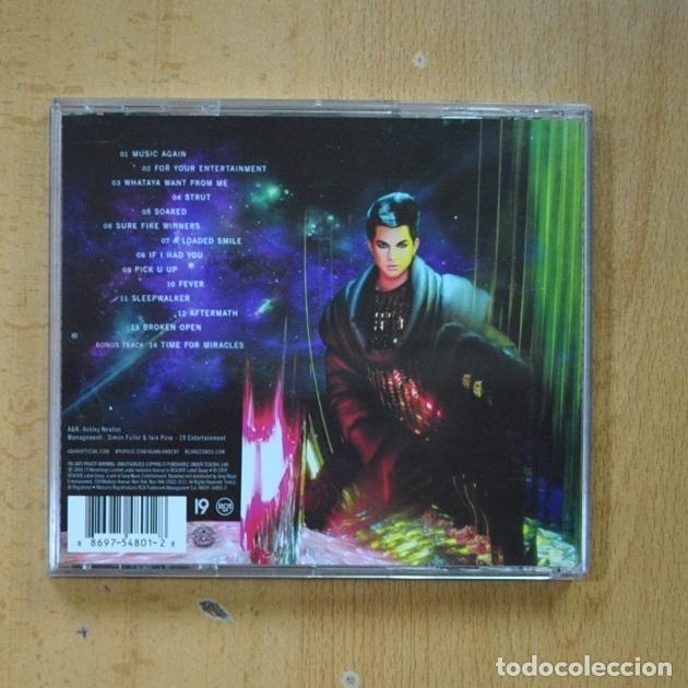 CDs de m&uacute;sica: ADAM LAMBERT - FOR YOUR ENTERTAINMENT - CD - Foto 2