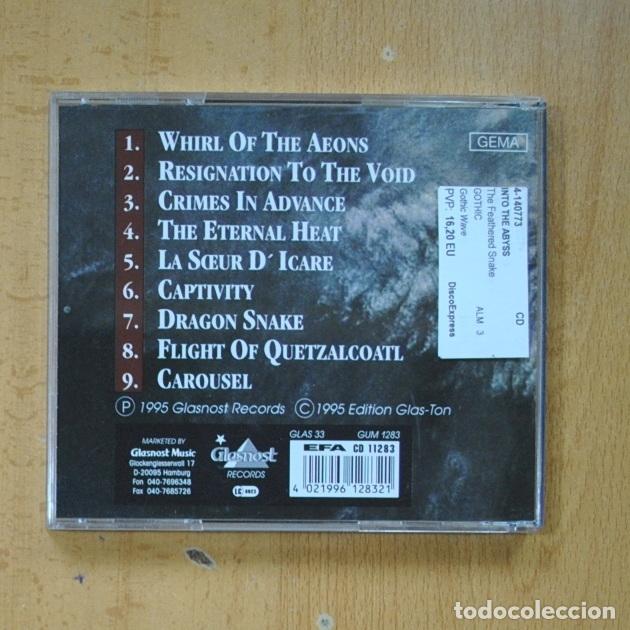CDs de m&uacute;sica: INTO THE ABYSS - THE SEATHERED SNAKE - CD - Foto 2