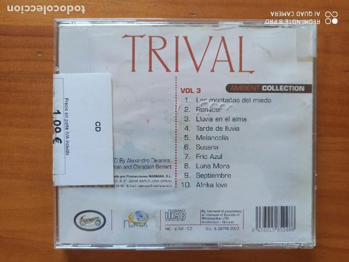 CDs de m&uacute;sica: CD TRIVAL - AMBIENT COLLECTION (EM) - Foto 2