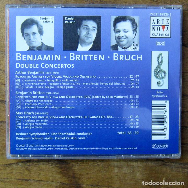 CDs de m&uacute;sica: BENJAMIN, BRITTEN, BRUCH - DOUBLE CONCERTOS - 2002 - - Foto 3