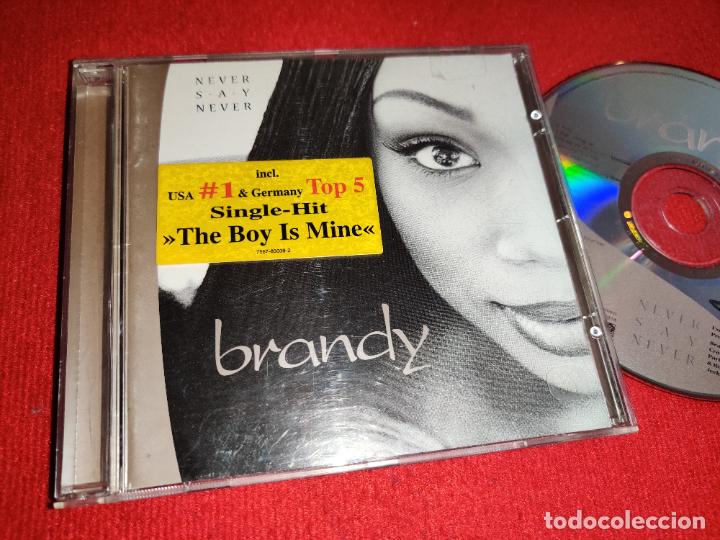 CDs de m&uacute;sica: BRANDY Never say never CD 1998 Atlantic GERMANY EU - Foto 1