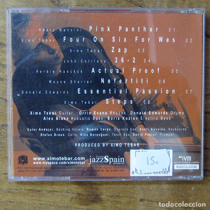 CDs de m&uacute;sica: XIMO TEBAR & IVAM JAZZ ENSEMBLE - STEPS - 2008 - JAZZ - Foto 3
