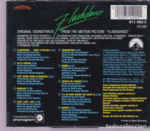 CDs de m&uacute;sica: Flashdance - CD - Foto 2