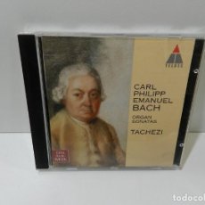 CDs de Música: DISCO CD. CARL PHILIPP EMANUEL BACH ‎– ORGAN SONATAS. COMPACT DISC.. Lote 270587113