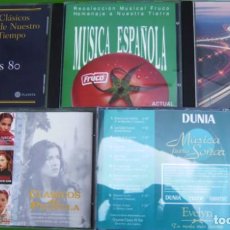 CDs de Música: LOTE 5 CDS PROMOCIONALES (FRUCO - REGAL SERENADE - TELVA - DUNIA) Y AÑOS 80. Lote 270607598