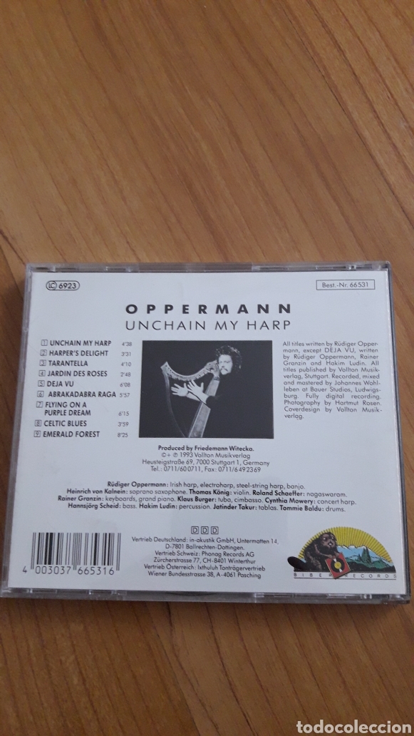 CDs de m&uacute;sica: OPPERMANN. UNCHAIN MY HARP - Foto 2