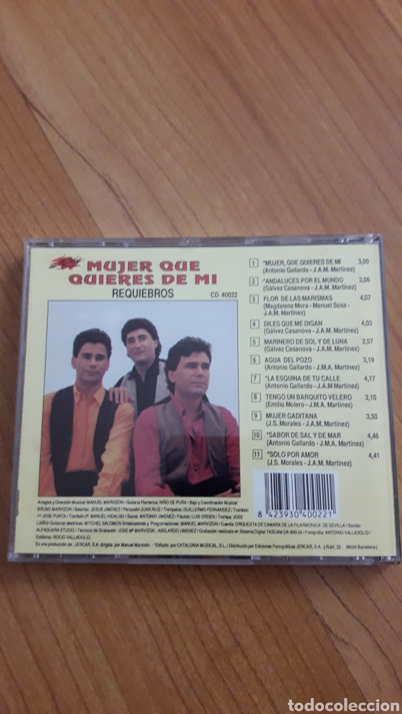 CDs de m&uacute;sica: REQUIEBROS. MUJER QU&Eacute; QUIERES DE MI - Foto 2