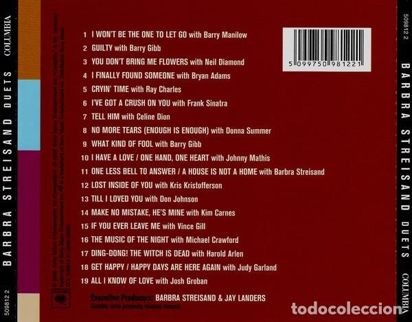 CDs de m&uacute;sica: Barbra Streisand - Duets - CD - Foto 2