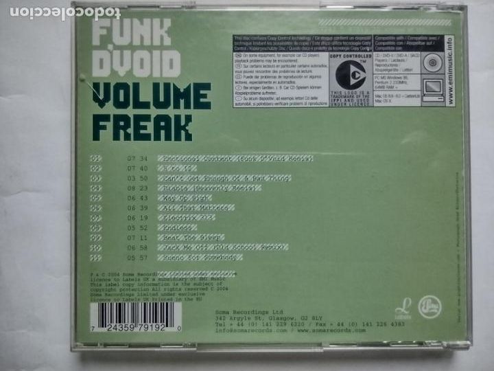 CDs de m&uacute;sica: FUNK D VOID - VOLUME FREAK - CD SOMA RECORDS 2004 - Foto 2