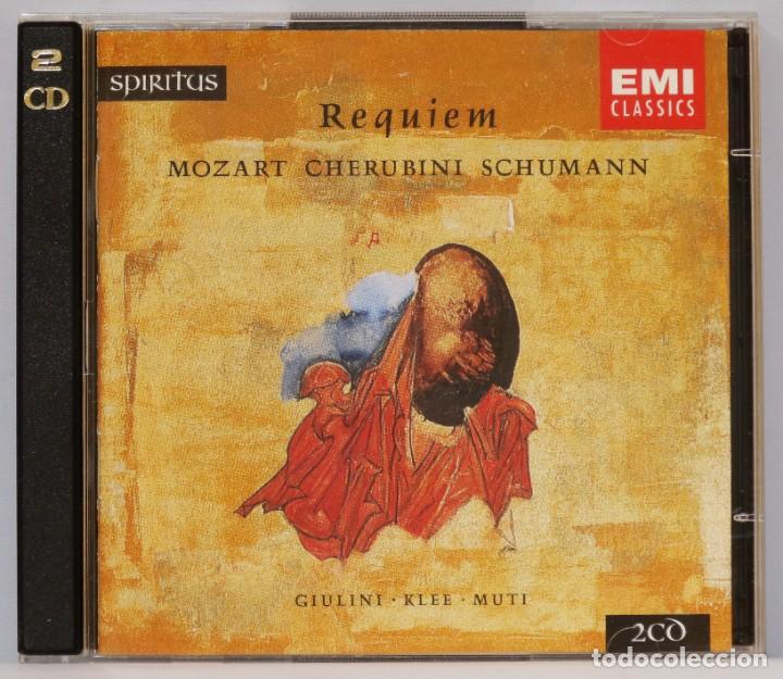 CDs de m&uacute;sica: 2 CD. REQUIEM. MOZART. CHERUBINI. SCHUMANN - Foto 1