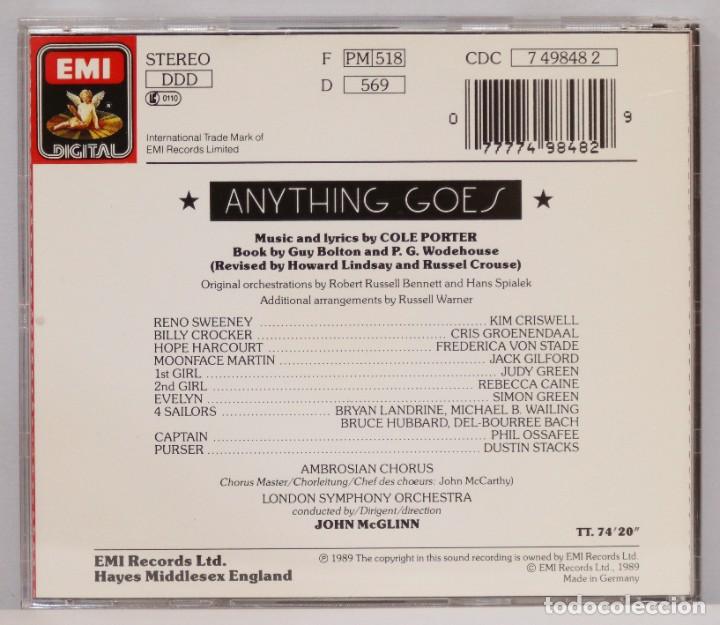 CDs de m&uacute;sica: CD. ANYTHING GOES - Foto 2