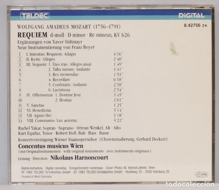 CDs de m&uacute;sica: CD. MOZART. REQUIEM. TELDEC - Foto 2