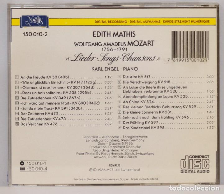CDs de m&uacute;sica: CD. LIEDER. SONGS. MOZART. MATHIS - Foto 2