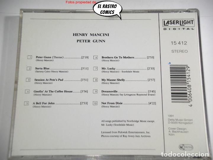 CDs de m&uacute;sica: Henry Mancini, Peter Gunn, CD Delta, 1991 - Foto 2