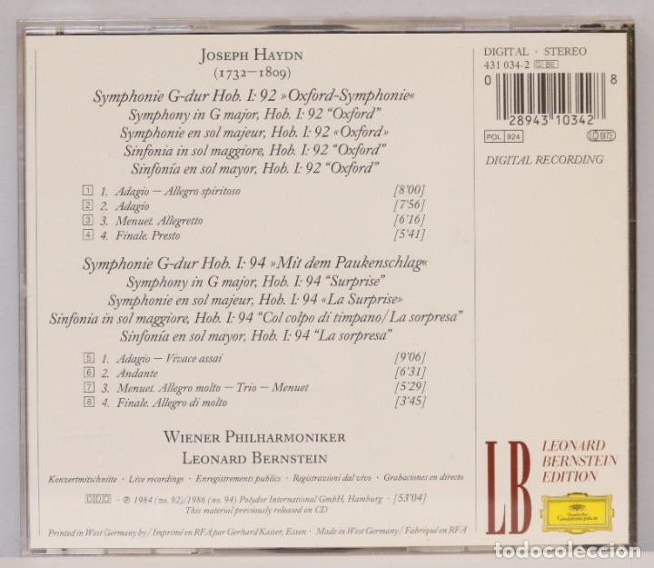 CDs de m&uacute;sica: CD. HAYDEN. LEONARD BERNSTEIN EDITION - Foto 2