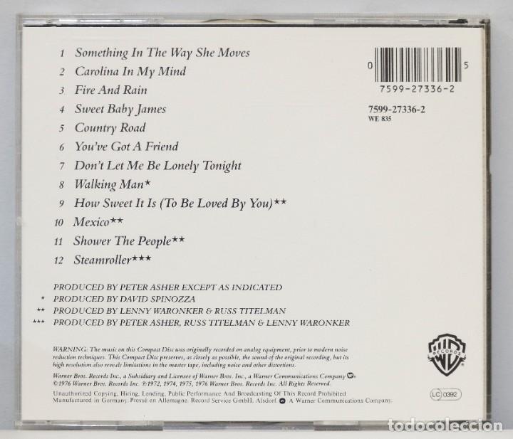 CDs de m&uacute;sica: CD. JAMES TAYLOR. GREATEST HITS - Foto 2