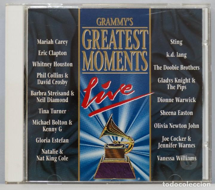 CDs de m&uacute;sica: CD. GRAMMY&acute;S GREATEST MOMENTS LIVE - Foto 1