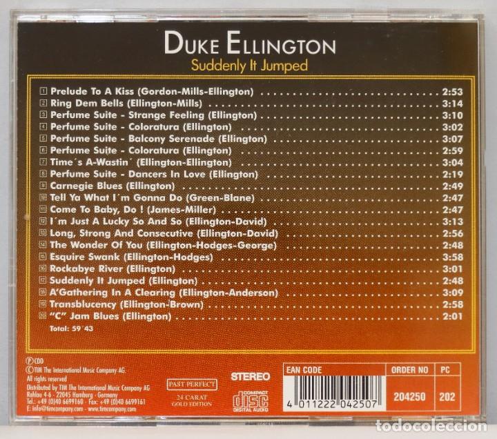 CDs de m&uacute;sica: CD. ELLINGTON. SUDDENLY IT JUMPED - Foto 2