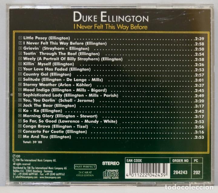 CDs de m&uacute;sica: CD. ELLINGTON. I NEVER FELT THIS WAY VEFORE - Foto 2