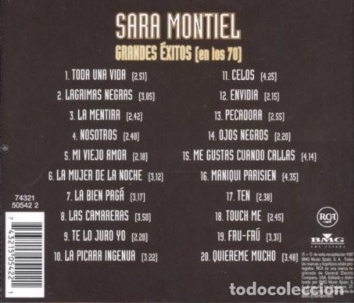 CDs de m&uacute;sica: Sara Montiel - Grandes &Eacute;xitos (En Los 70) - CD - Foto 2