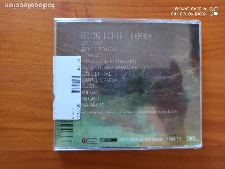 CDs de m&uacute;sica: CD EFECTO LUCIFER - SIEMBRA (FP) - Foto 2
