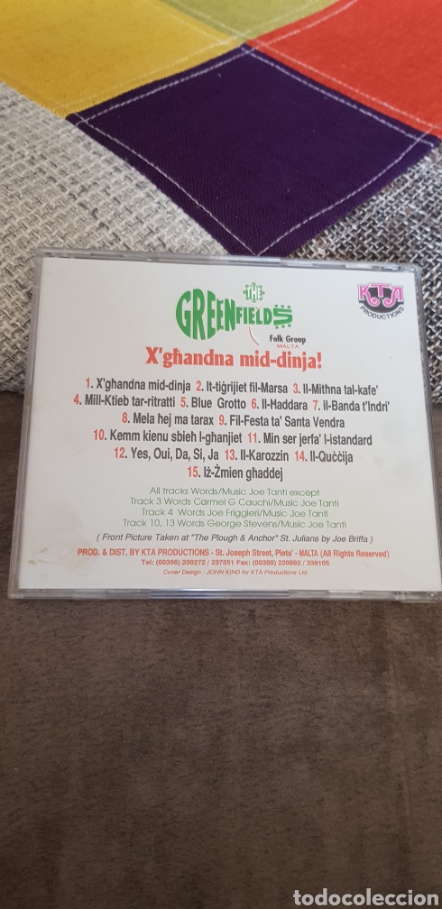 CDs de m&uacute;sica: CD THE GREENFIELDS (Xghandna mid-dinja!) - Foto 2