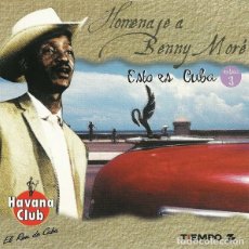 CDs de Música: HOMENAJE A BENNY MORÉ - ESTO ES CUBA - VARIOS - CD. Lote 272041803