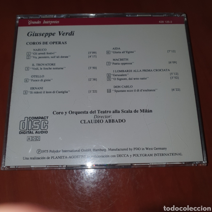 CDs de m&uacute;sica: Abbado verdad coros de opera - Foto 2