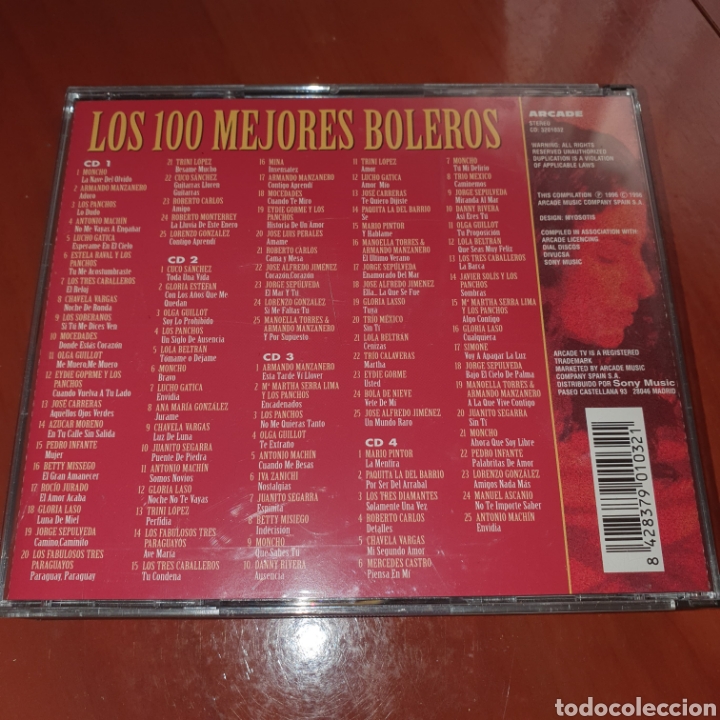 CDs de Música: Los 100 mejores boleros - Foto 2 - 272638473