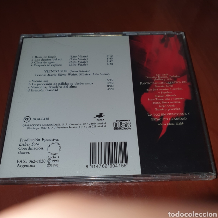 CDs de m&uacute;sica: Lito vitales cuarteto viento sur - Foto 2
