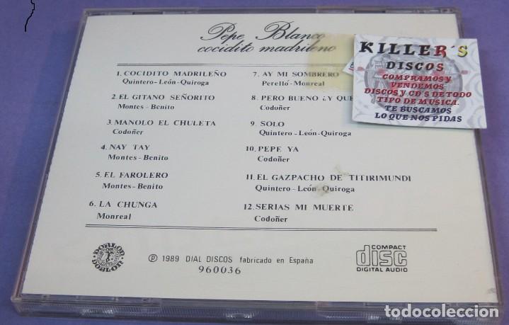 CDs de m&uacute;sica: Pepe Blanco - Cocidito Madrile&ntilde;o - CD - Foto 2