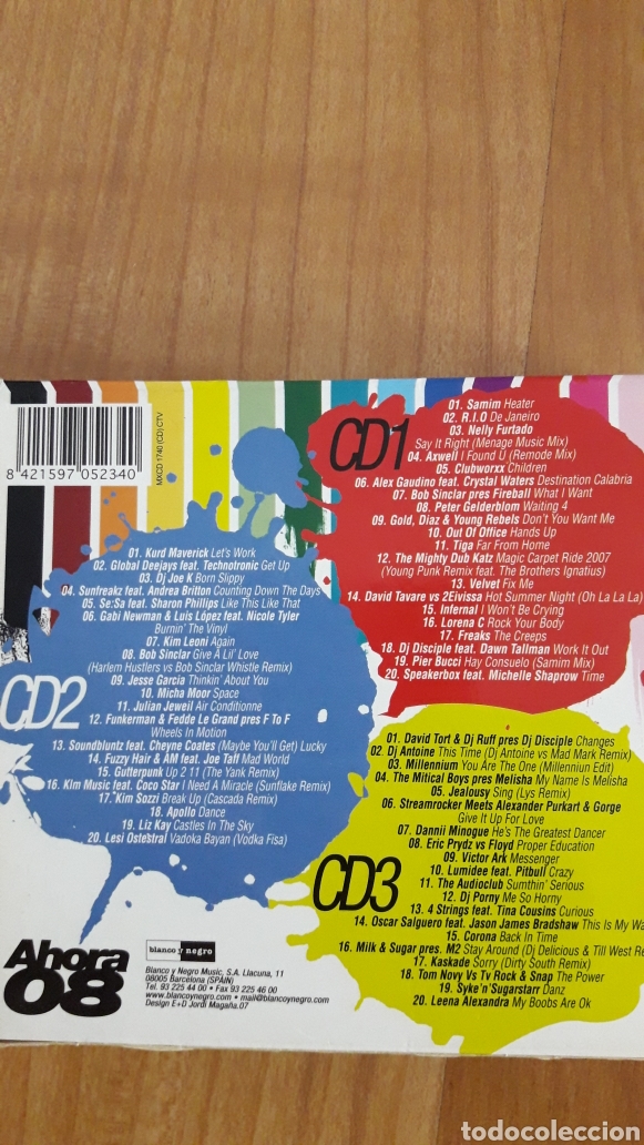CDs de m&uacute;sica: TRIPLE CD AHORA 08 - Foto 3