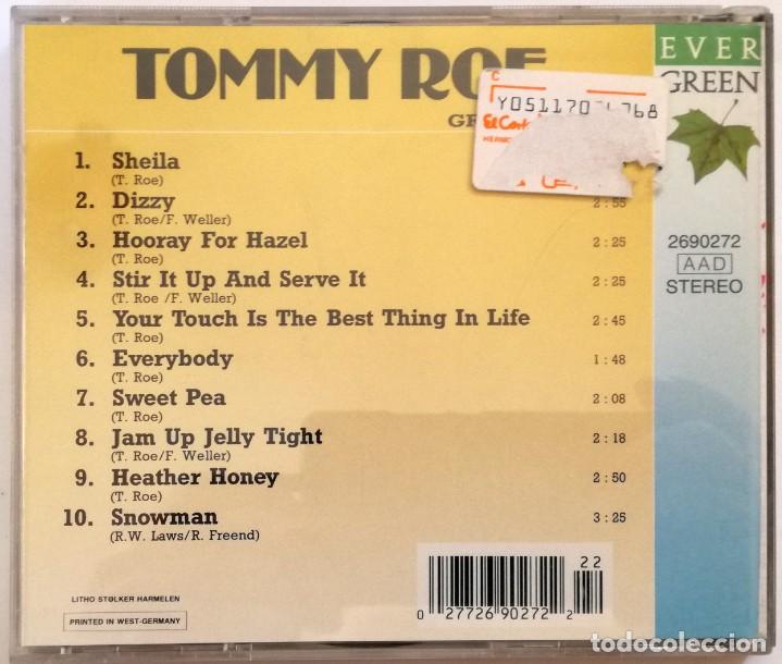 CDs de m&uacute;sica: tommy roe- GREATES HITS - Foto 2