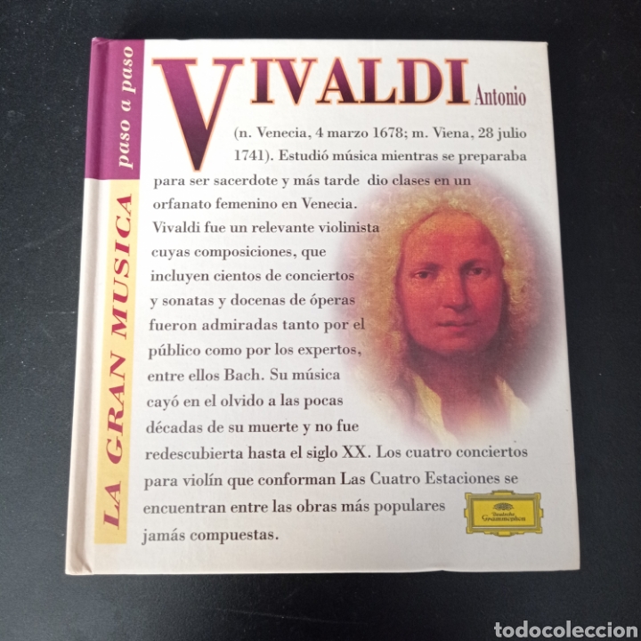 CDs de m&uacute;sica: VIVALDI ,LA GRAN MUSICA PASO A PASO . LIBRO Y CD - Foto 1