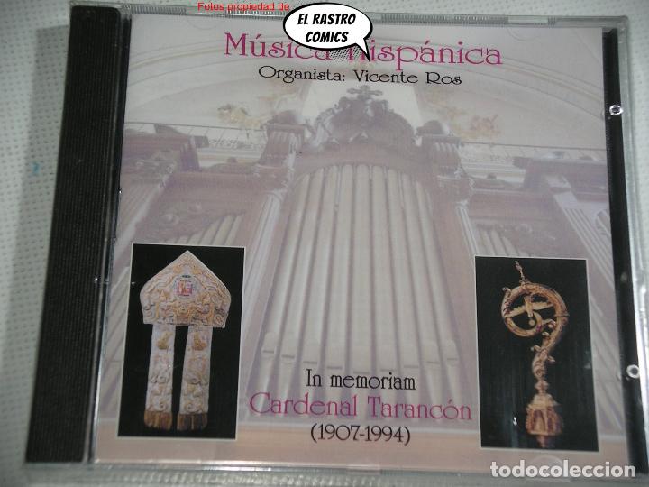 CDs de m&uacute;sica: Vicent Ros (organista), M&uacute;sica Hisp&aacute;nica, In Memoriam Cardenal Taranc&oacute;n, CD precintado, Somagic