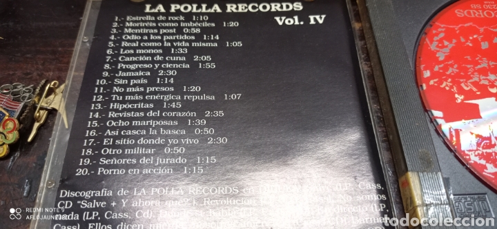 CDs de m&uacute;sica: CD LA POLLA RECORDS VOL IV - Foto 4