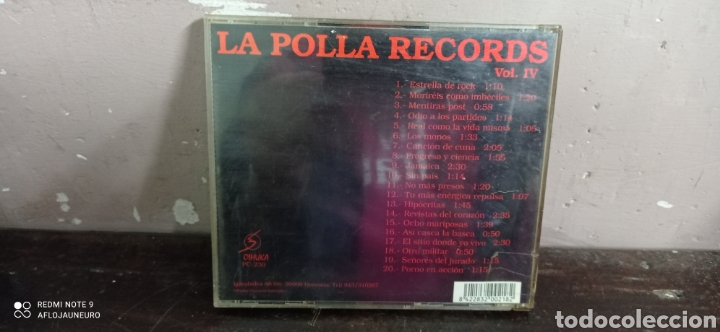 CDs de m&uacute;sica: CD LA POLLA RECORDS VOL IV - Foto 2