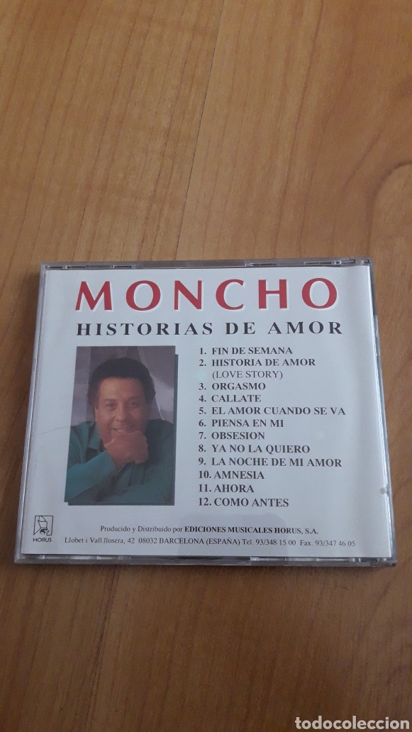 CDs de m&uacute;sica: MONCHO. HISTORIAS DE AMOR - Foto 2