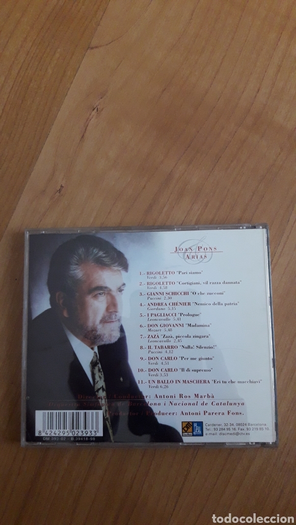 CDs de m&uacute;sica: JOAN PONS. ARIAS - Foto 2