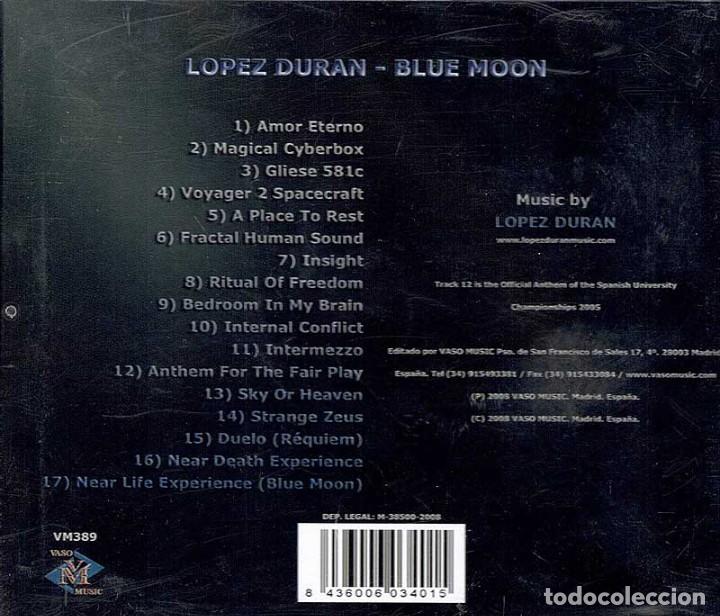 CDs de m&uacute;sica: Lopez Duran - Blue Moon. CD - Foto 2