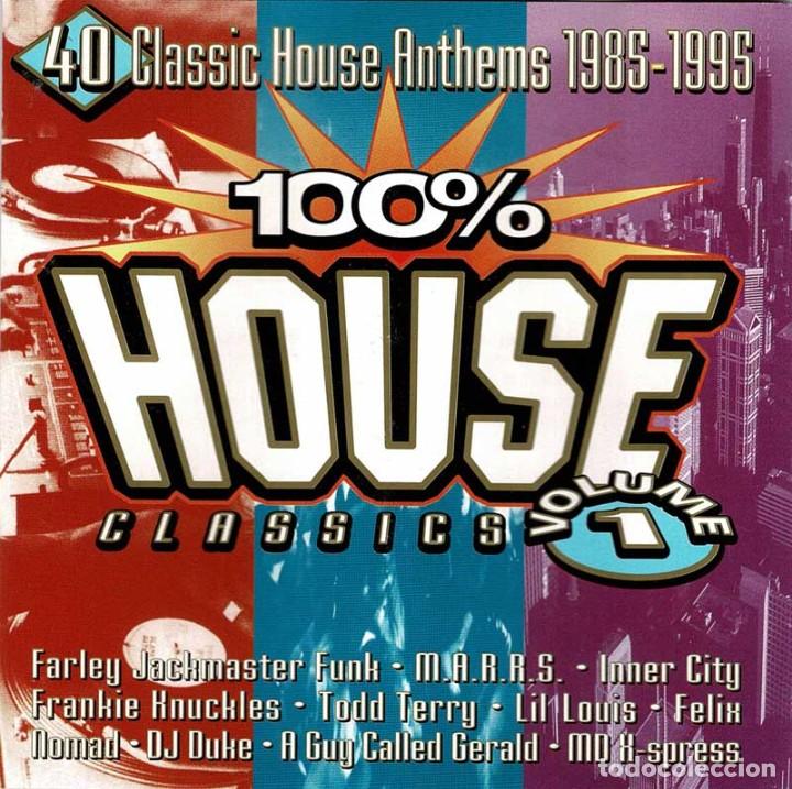 CDs de m&uacute;sica: 100% House Classics Volume 1. 2 x CD - Foto 1