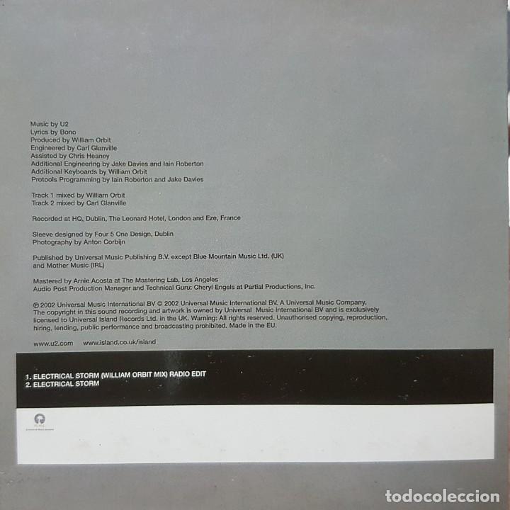 CDs de m&uacute;sica: U2 - Electrical Storm - cd promocional - Hecho en EU en 2002 - Foto 2