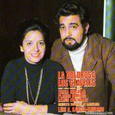 CDs de Música: LA DOLOROSA / LOS CLAVELES - TERESA BERGANZA Y PLÁCIDO DOMINGO - CD 13 TRACKS - BMG ARIOLA, AÑO 1987