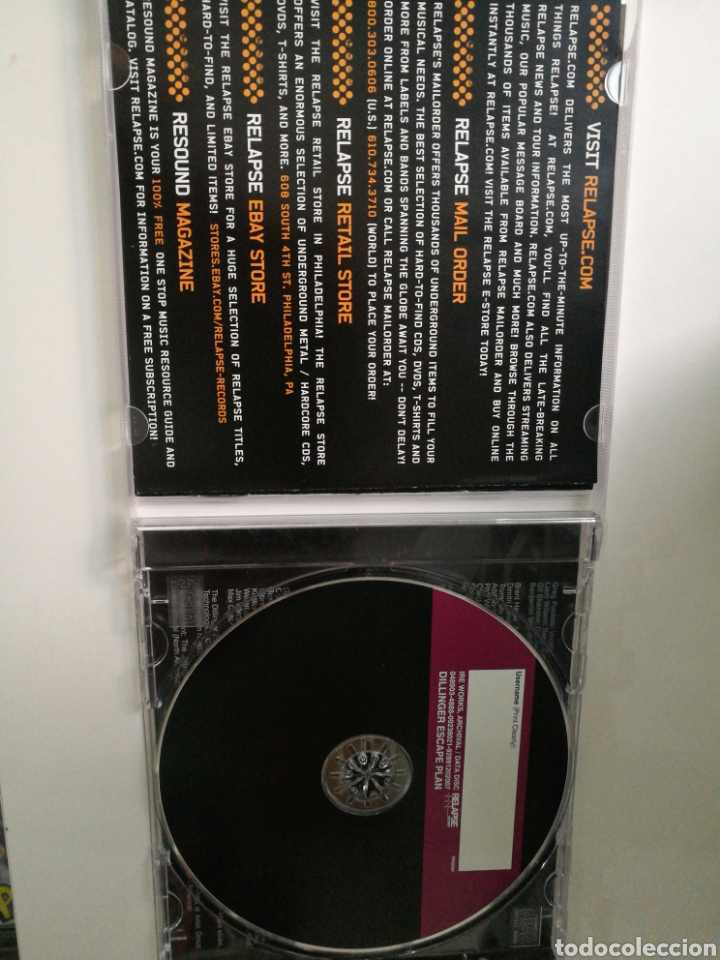CDs de m&uacute;sica: Dillinger escape plan - Ire Works (Relapse records 2007) - Foto 2