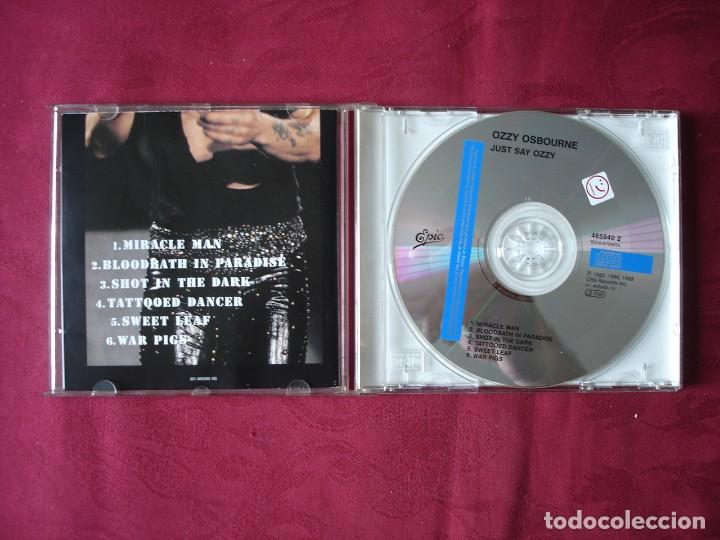CDs de m&uacute;sica: Ozzy Osbourne - Just say Ozzy. CD. - Foto 3