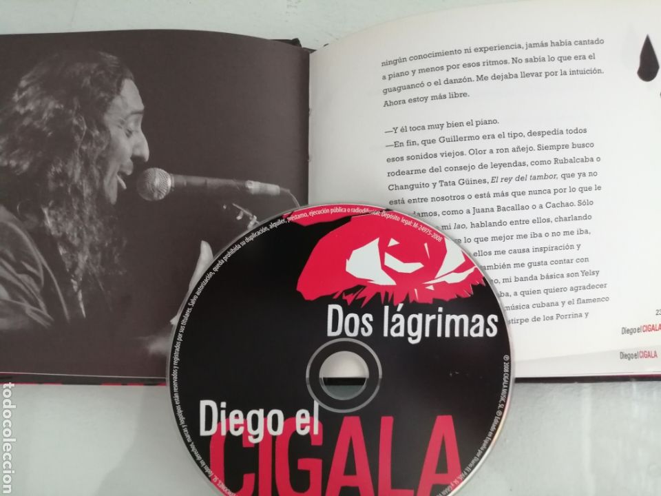 CDs de m&uacute;sica: CD DIEGO EL CIGALA. DOS L&Aacute;GRIMAS - Foto 1