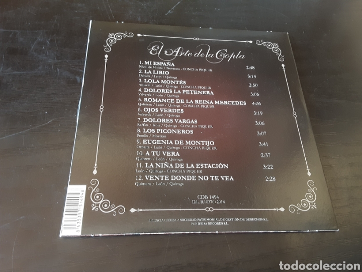 CDs de m&uacute;sica: Concha Piquer. El Arte de la copla. - Foto 2