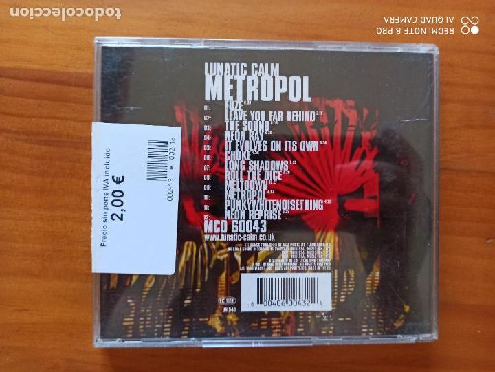 CDs de m&uacute;sica: CD LUNATIC CALM - METROPOL (010) - Foto 2
