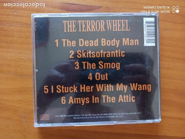 CDs de m&uacute;sica: CD I.C.P. - THE TERROR WHEEL (010) - Foto 2