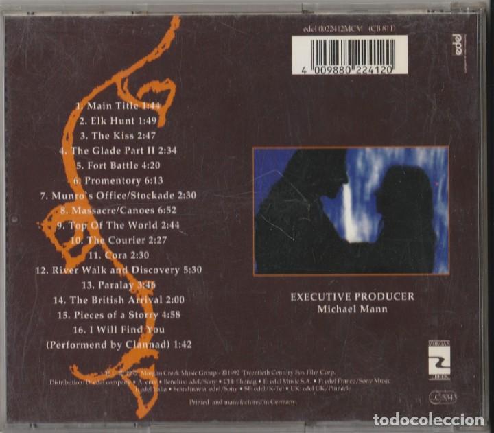 CDs de m&uacute;sica: CD EL ULTIMO MOHICANO - VERSIONES ORIGINALES - Foto 2